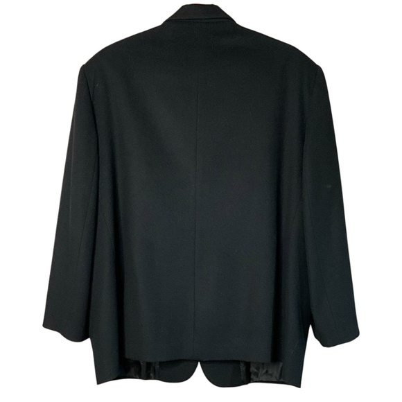 FODERA MISTO Black 100% Virgin Wool Blazer Fully Lined MADE IN ITALY US Sz XL - Picture 4 of 9